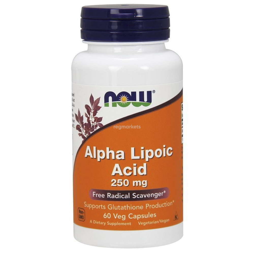 Антиоксидант NOW Alpha Lipoic Acid 250 mg 60 vcaps