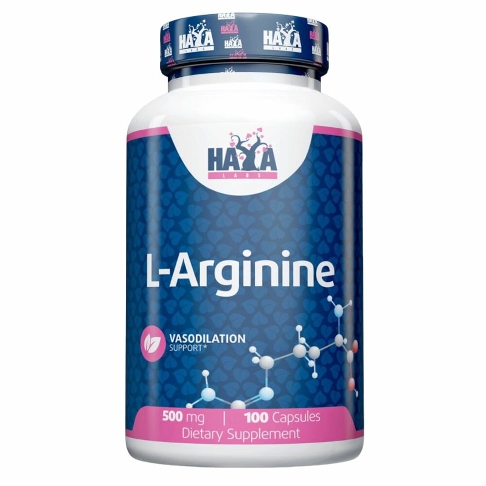Аминокислотный комплекс HaYa Labs L-Arginine 500 mg 100 caps